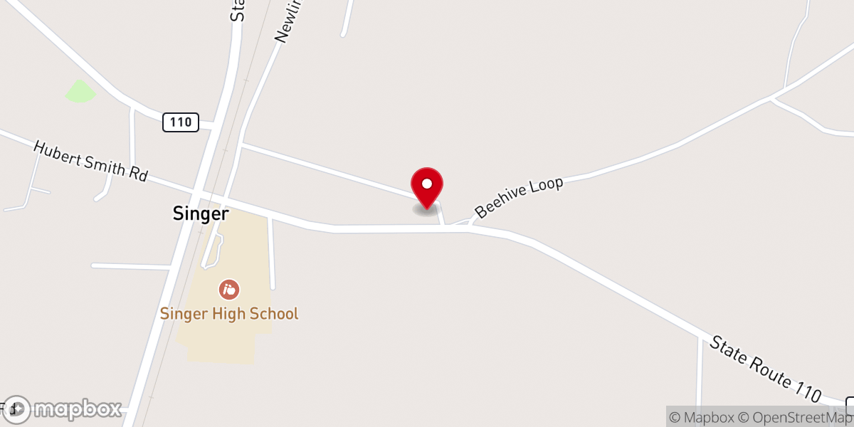 Map showing location of Faith Worship Center