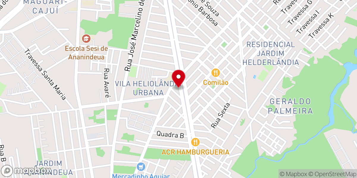 Map showing location of IBA - Igreja Batista do Avivamento