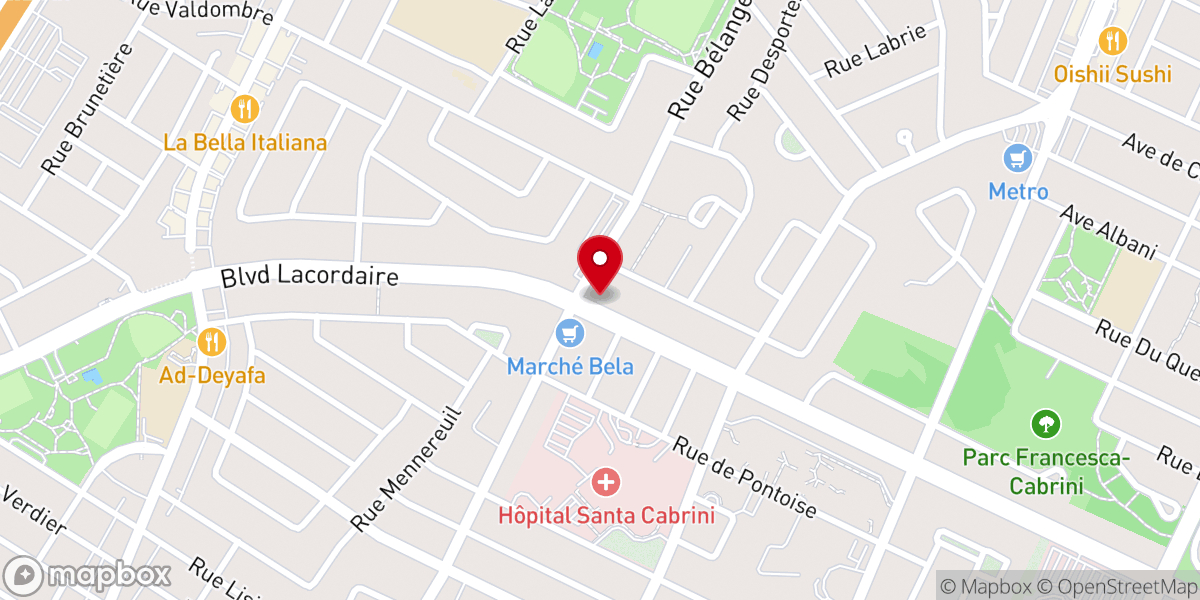 Map showing location of Madrassa Tawhid