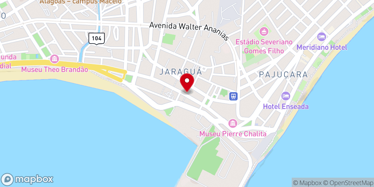 Map showing location of Igreja Pentecostal Nação Profética
