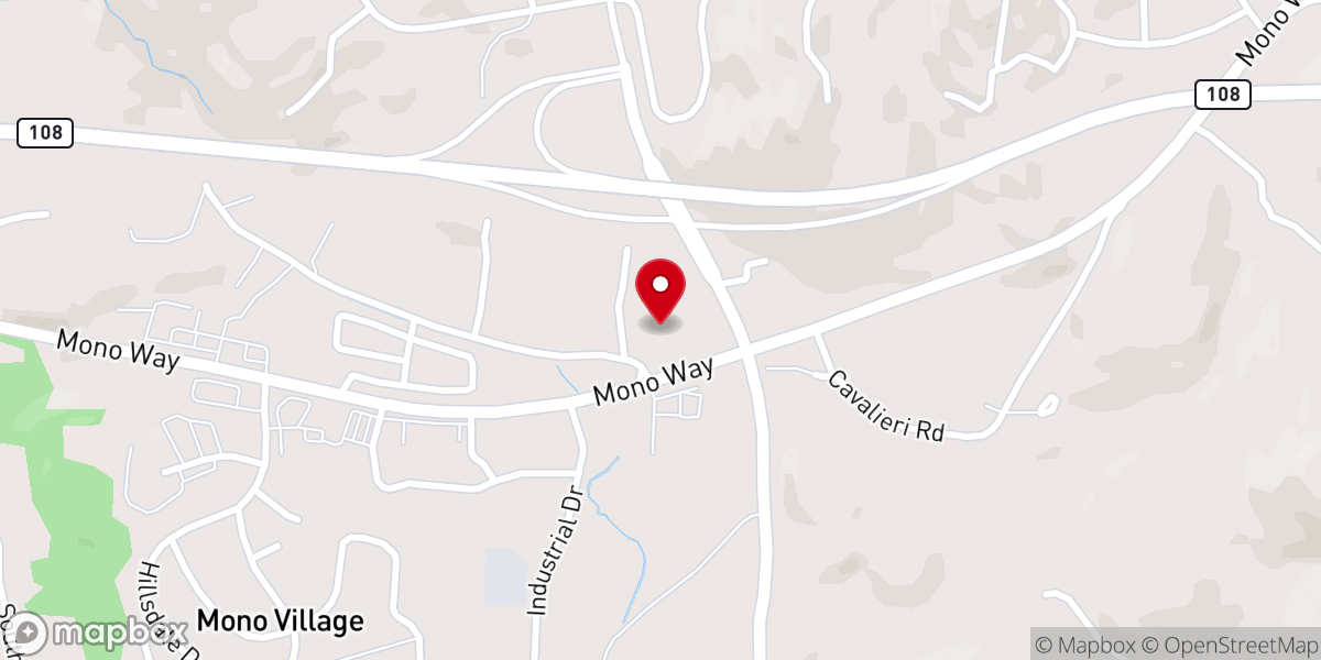 Map showing location of Oak Hill Presbyterian Church