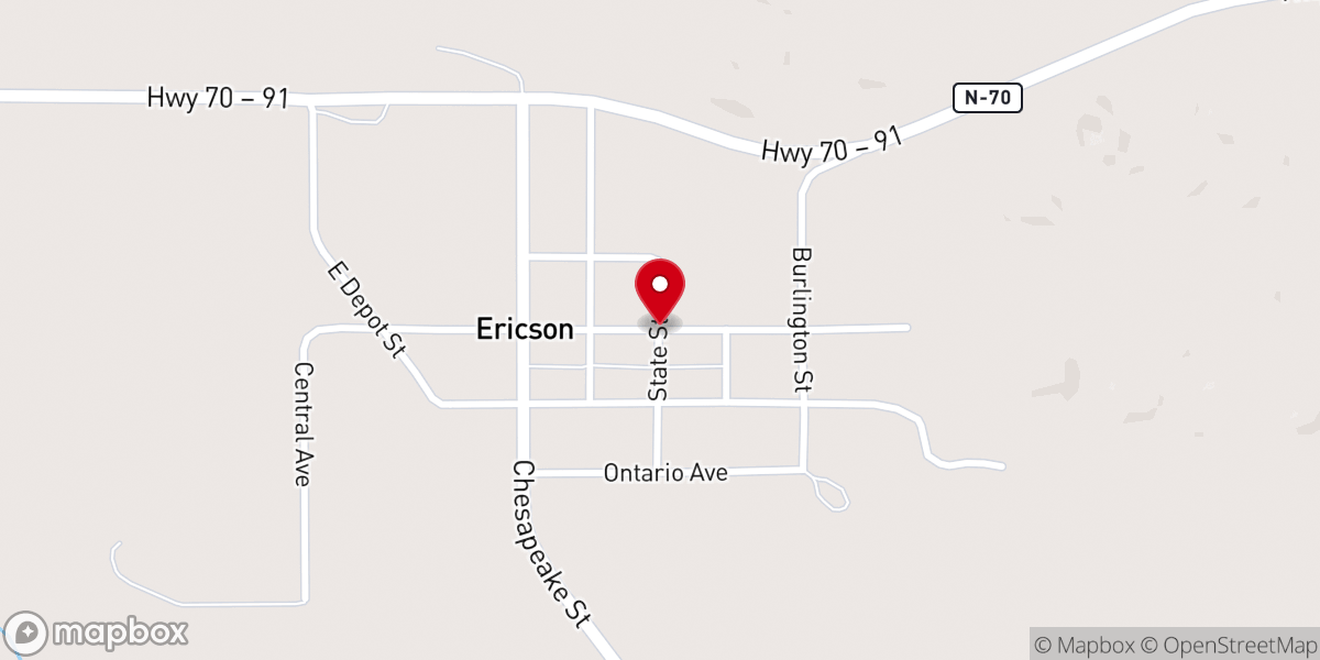 Map showing location of Sandhills Baptist Fellowship
