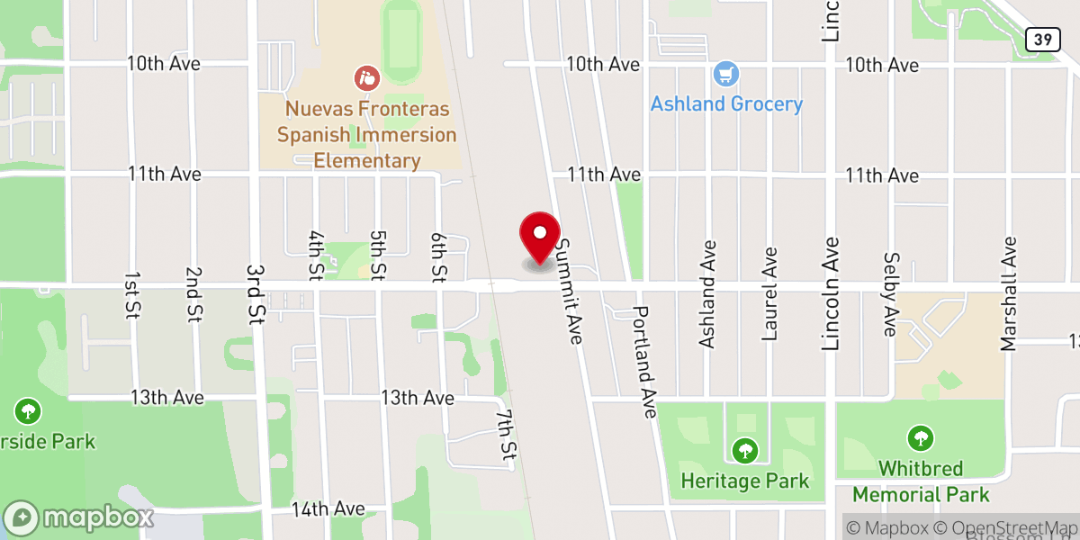 Map showing location of Iglesia de Dios Pentecostal M.I. Rosa de Sarón