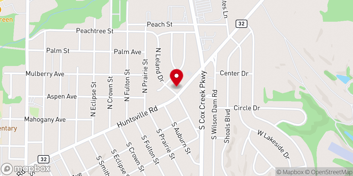 Map showing location of Eastwood Church of Christ