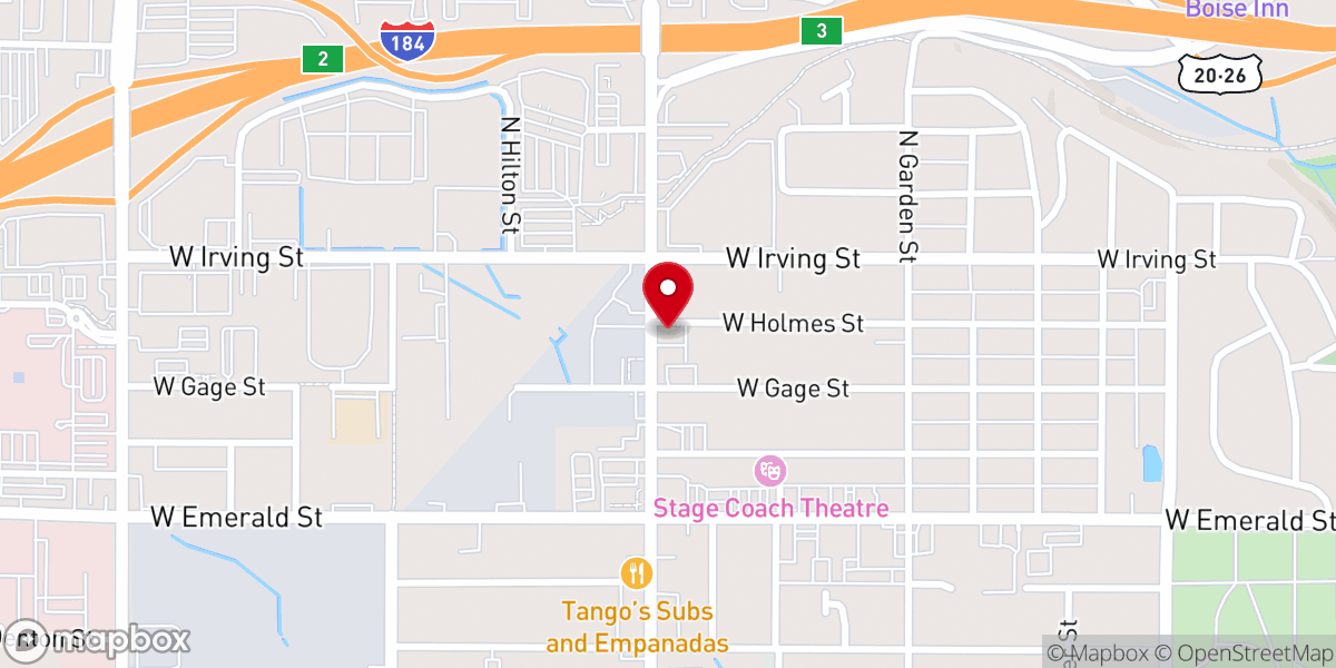 Map showing location of Christian Revival Center
