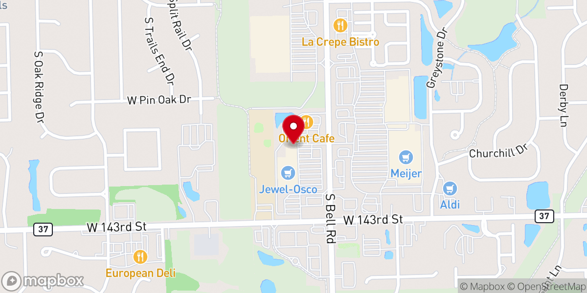 Map showing location of Lou Malnati's Pizzeria