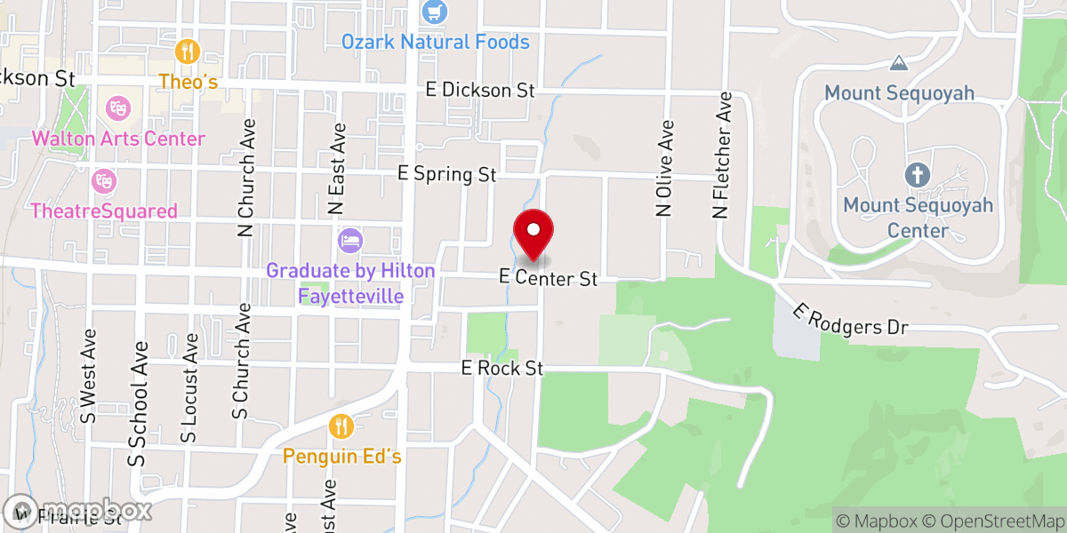 Map showing location of Saint James United Methodist Church