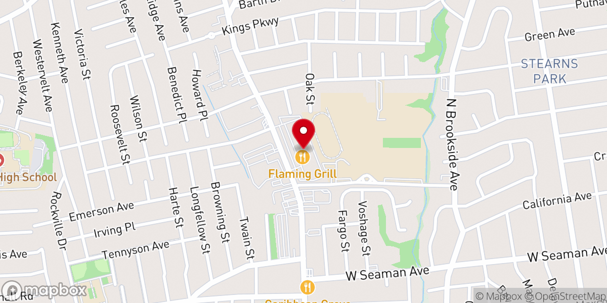 Map showing location of Baldwin Shopping Center