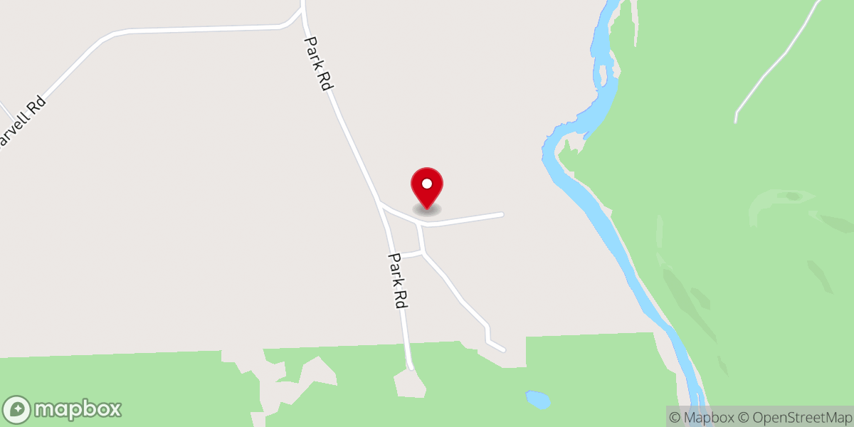 Map showing location of Baptist Park Campground
