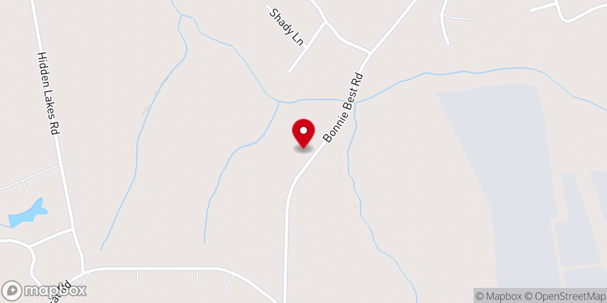 Map showing location of Barnabas Baptist Church
