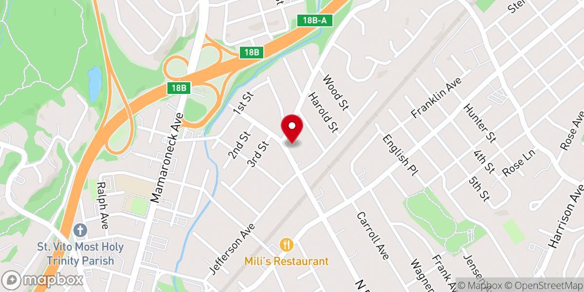 Map showing location of Barry Avenue A.M.E. Zion Church