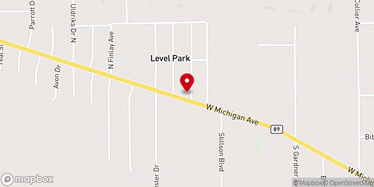 Map showing location of Battle Creek Baptist Temple