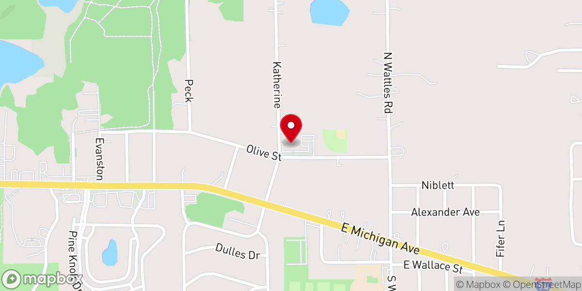 Map showing location of Battle Creek Friends Church