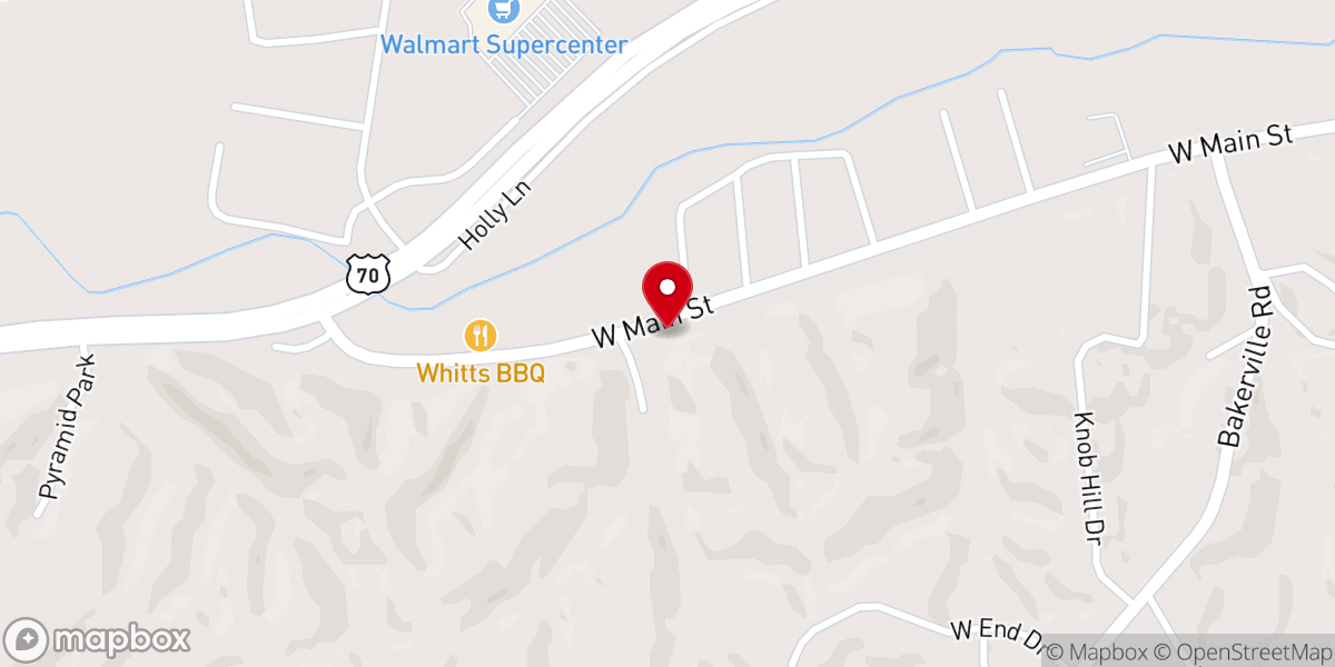 Map showing location of Helping Hands of Humphreys County - Food Distribution Center
