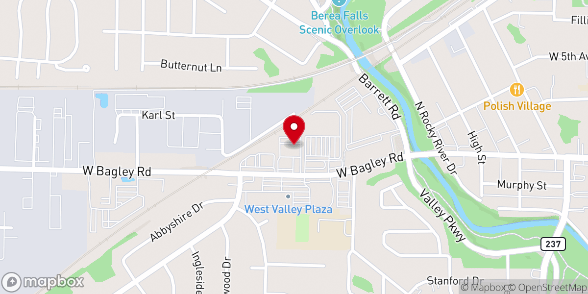 Map showing location of Scan Hunger Center Pantry