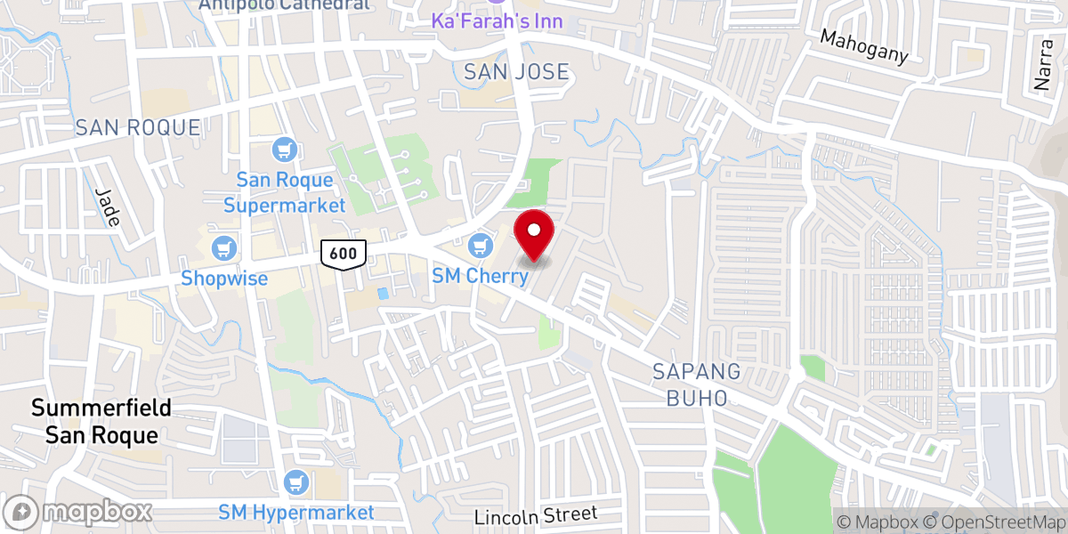 Map showing location of Faith Fundamental Baptist Church - Antipolo, Rizal