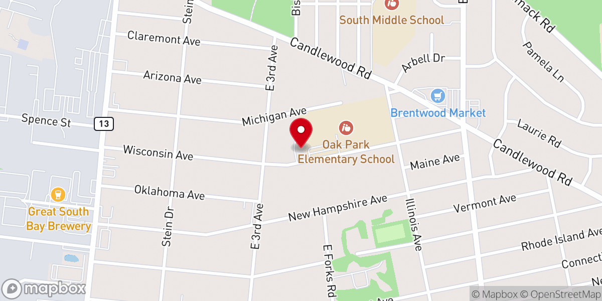 Map showing location of Ebenezer Christian Church/ Iglesia Cristiana Ebenezer