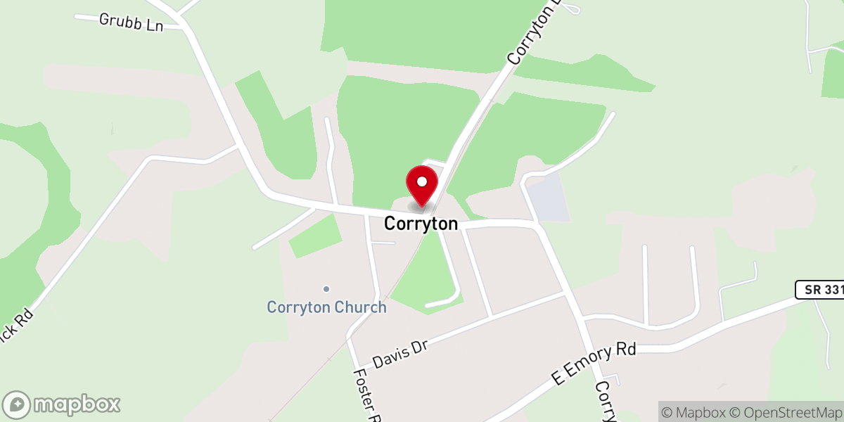 Map showing location of Open Doors Outreach Ministry
