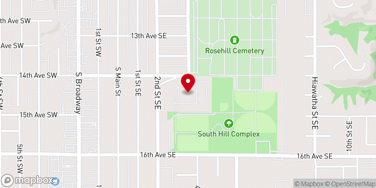Map showing location of Christ Reformed Church