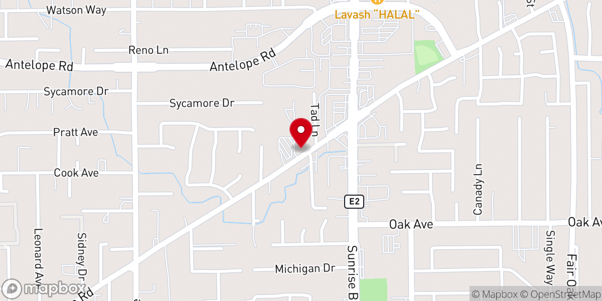 Map showing location of Holy Family Community Center