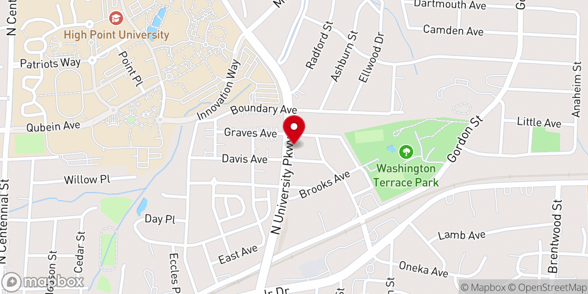 Map showing location of True Standard Holiness Church