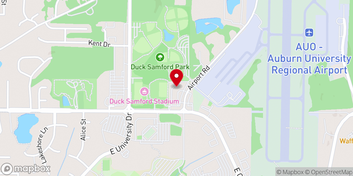 Map showing location of Auburn Community Church