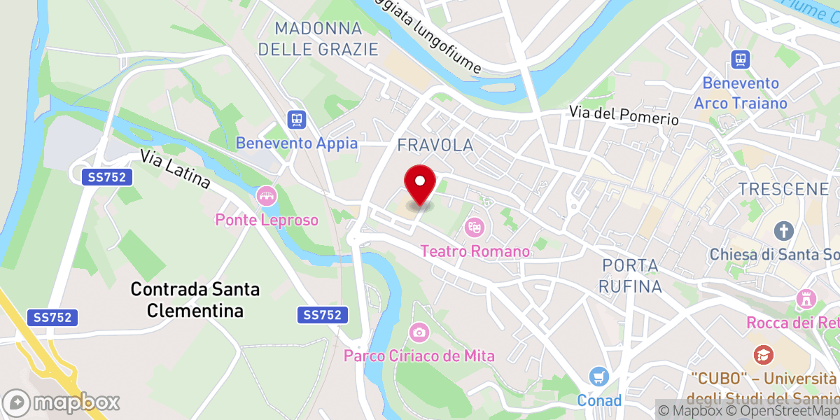 Map showing location of Chiesa di San Filippo