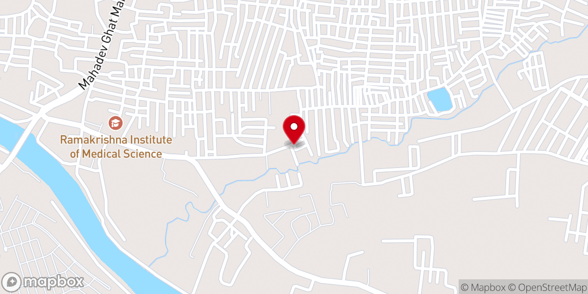 Map showing location of St thomas evangelical church of India