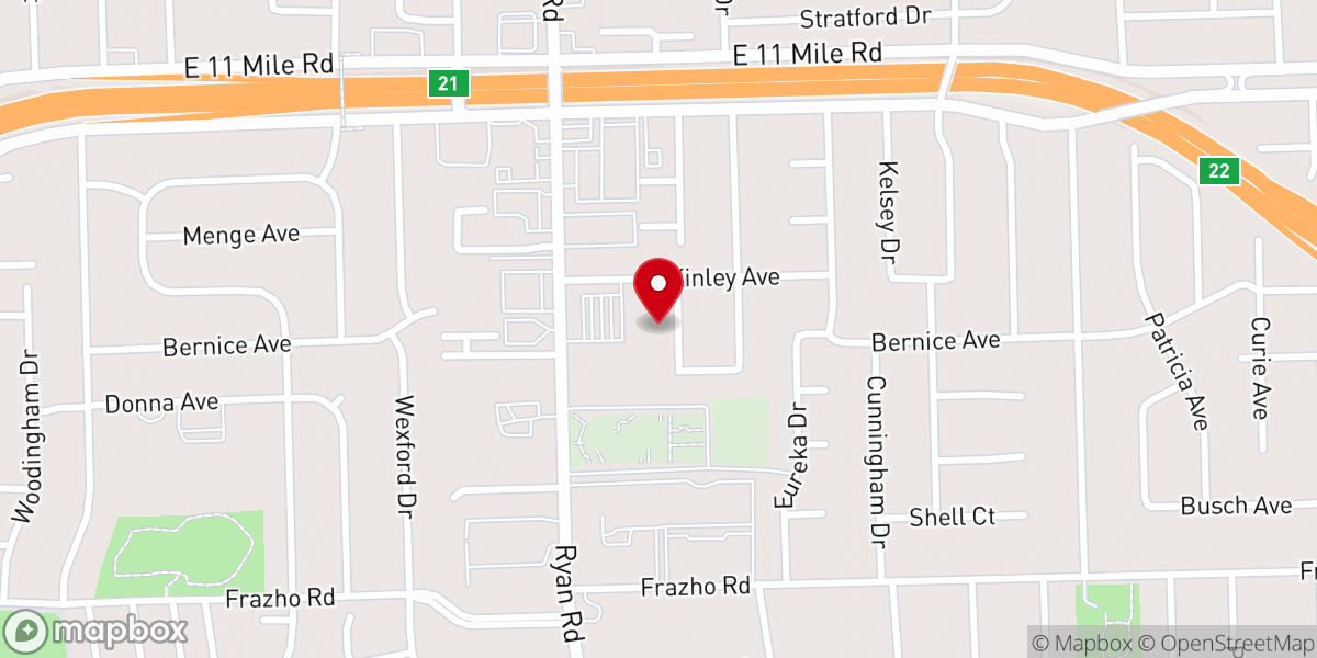 Map showing location of St Josaphat Ukrainian Catholic Church