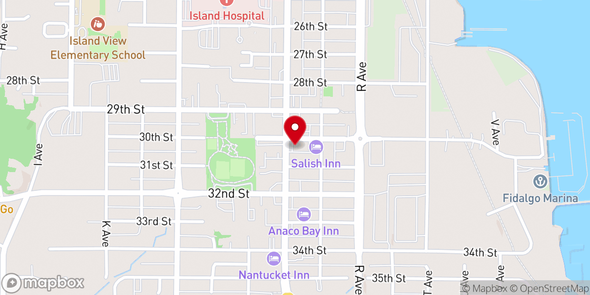 Map showing location of De Ville's Barbershop