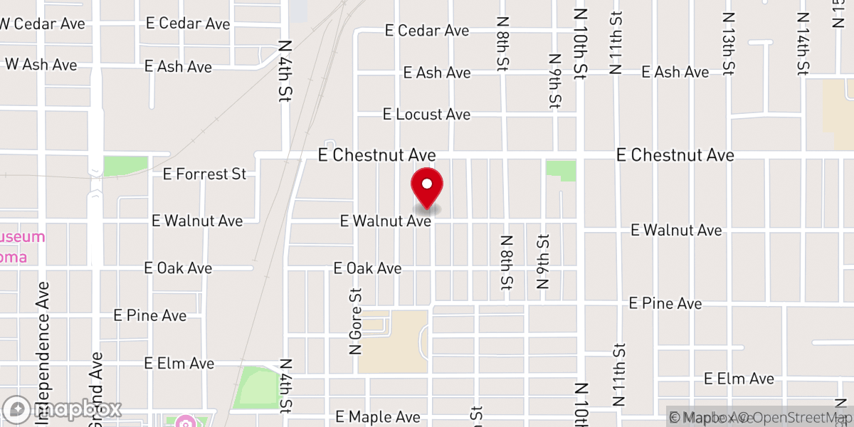 Map showing location of Marshallese King Cathedral Chapel