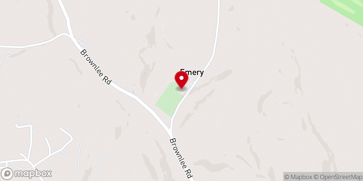 Map showing location of Pigeon Creek Presbyterian Church