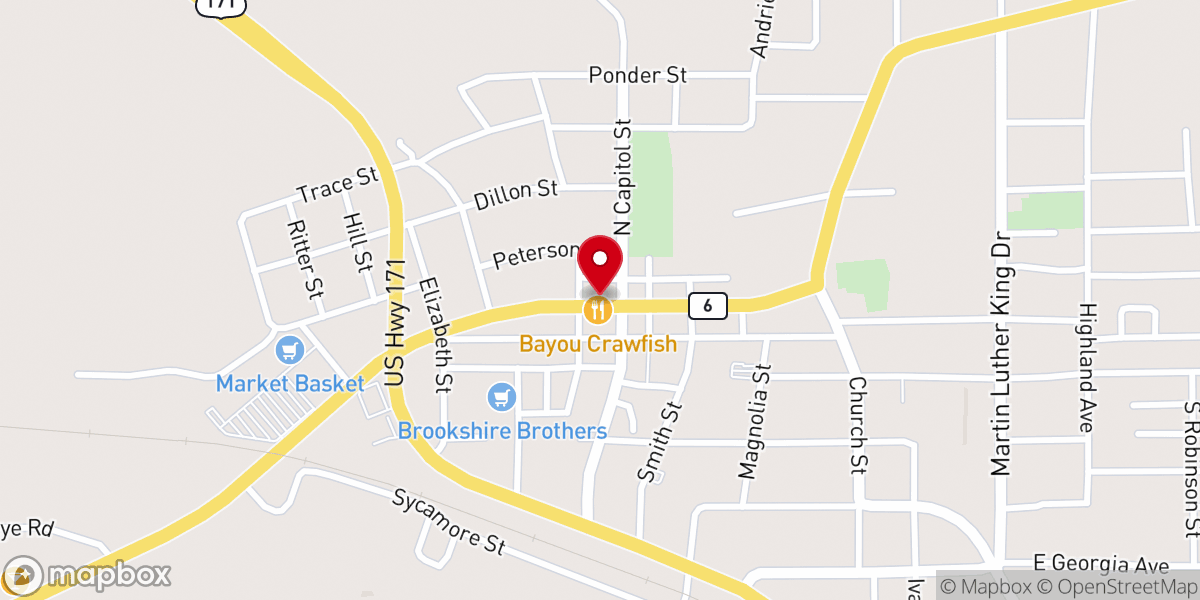 Map showing location of Living Word Church - Many