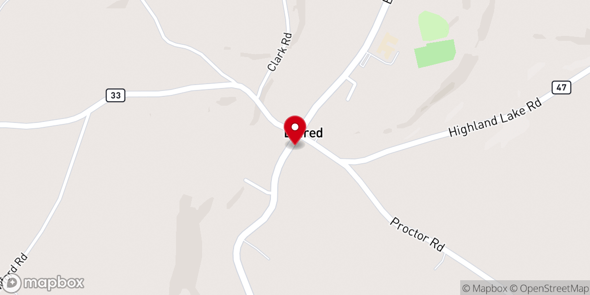Map showing location of Bethany Christian Fellowship