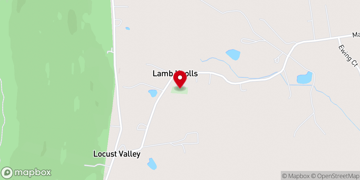 Map showing location of Locust Valley Bible Church