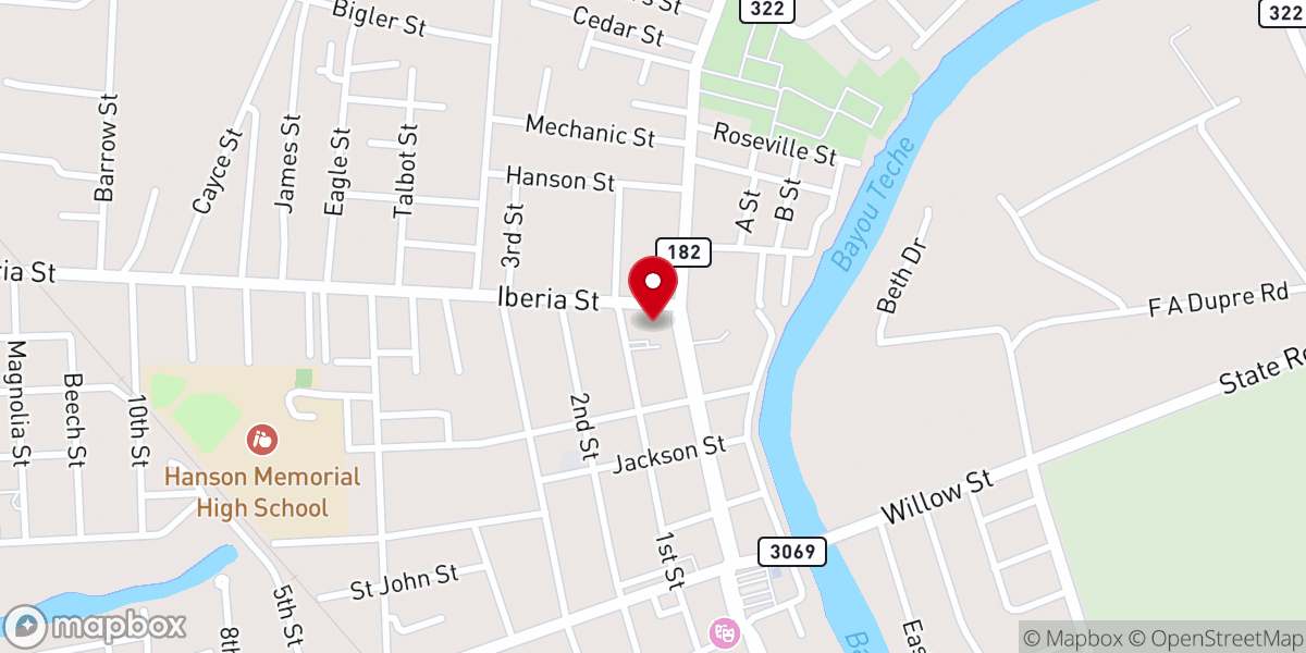 Map showing location of Church of the Assumption