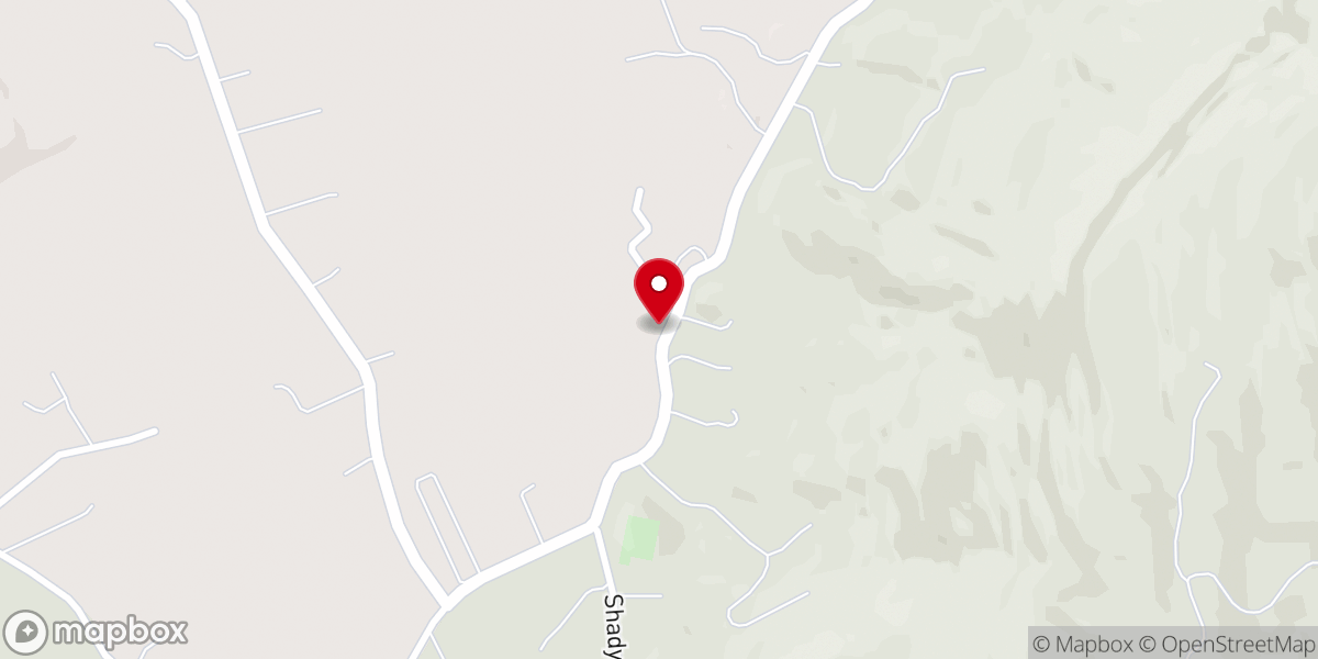 Map showing location of Big Springs Baptist Church