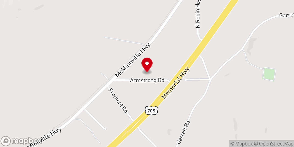 Map showing location of Doyle Church of God Parsonage