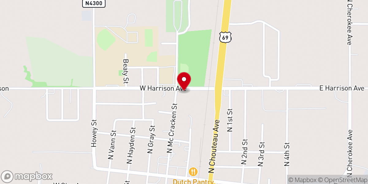 Map showing location of Parkview Missionary Baptist Church