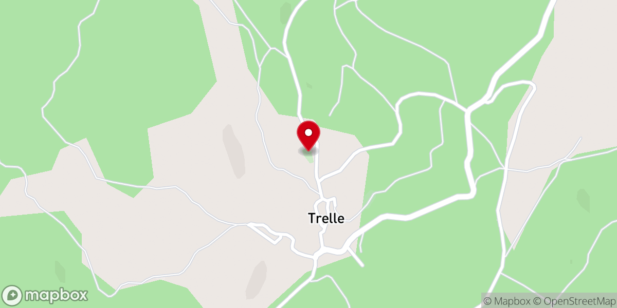 Map showing location of Iglesia de Nuestra Señora de los Ángeles de Trelle