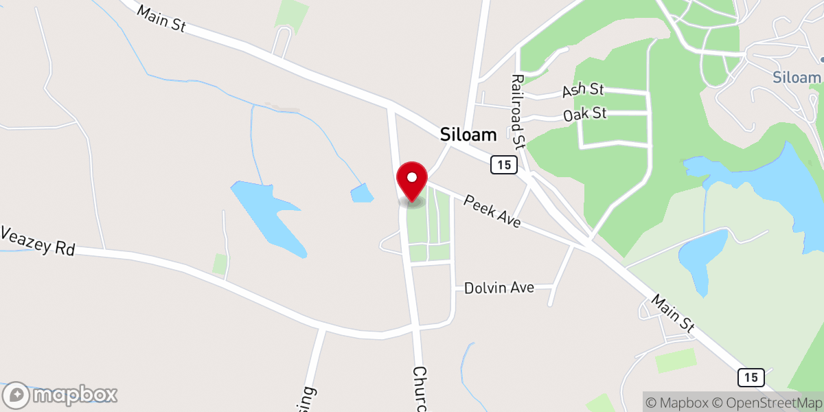 Map showing location of Siloam Presbyterian Church former Hastings Church