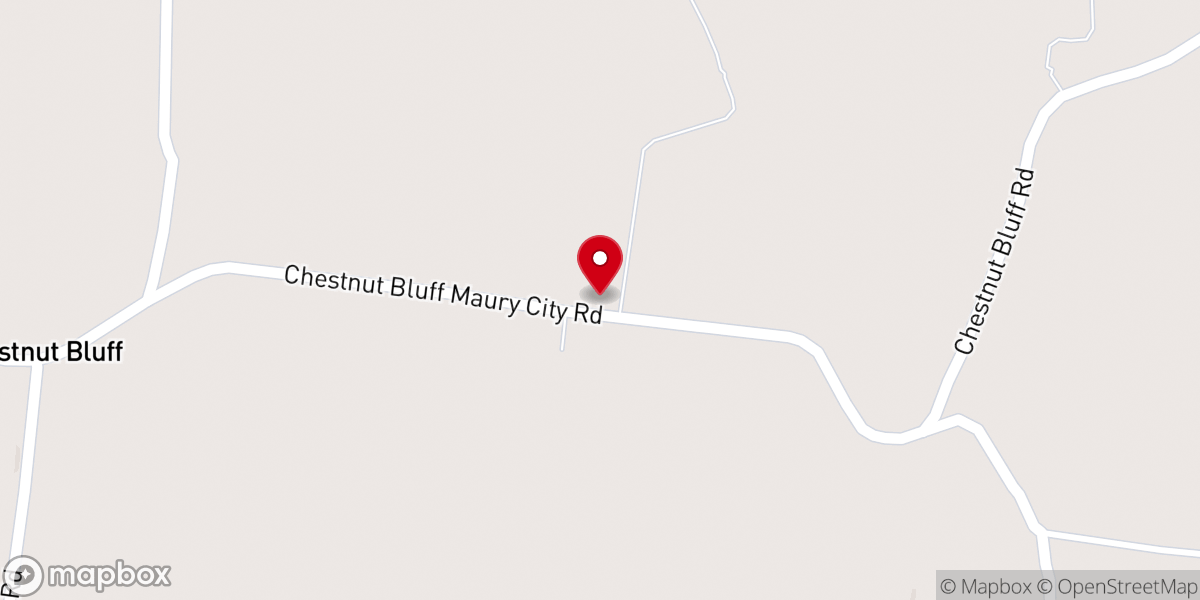 Map showing location of South Fork Baptist Church