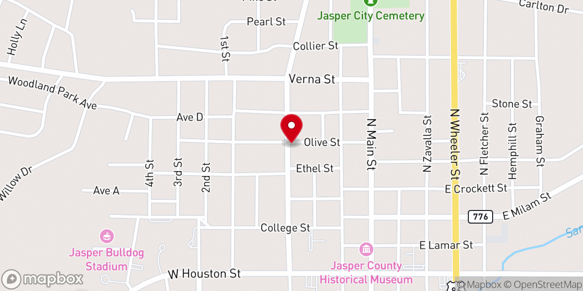 Map showing location of Hallam B M