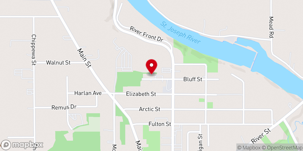 Map showing location of St Matthews Baptist Church