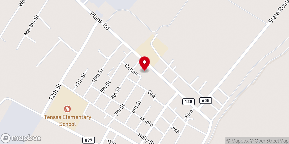 Map showing location of McLemores Shopping Center