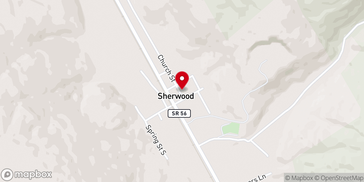 Map showing location of Sherwood Emmanuel Apostolic Church