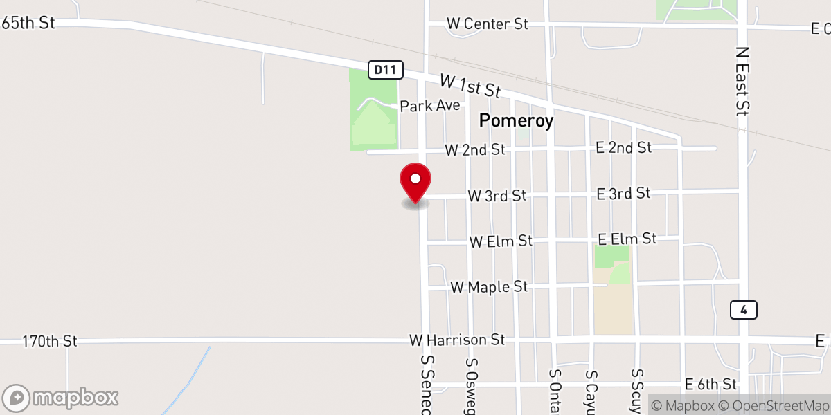 Map showing location of Immanuel Lutheran Church