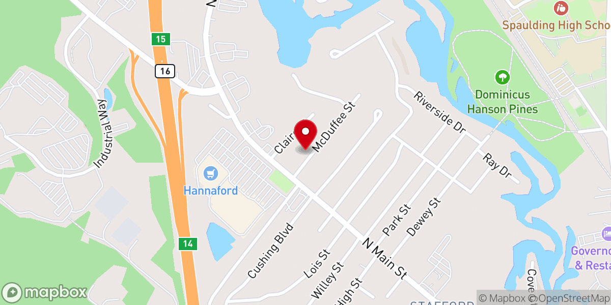 Map showing location of Restoration Church of Peace