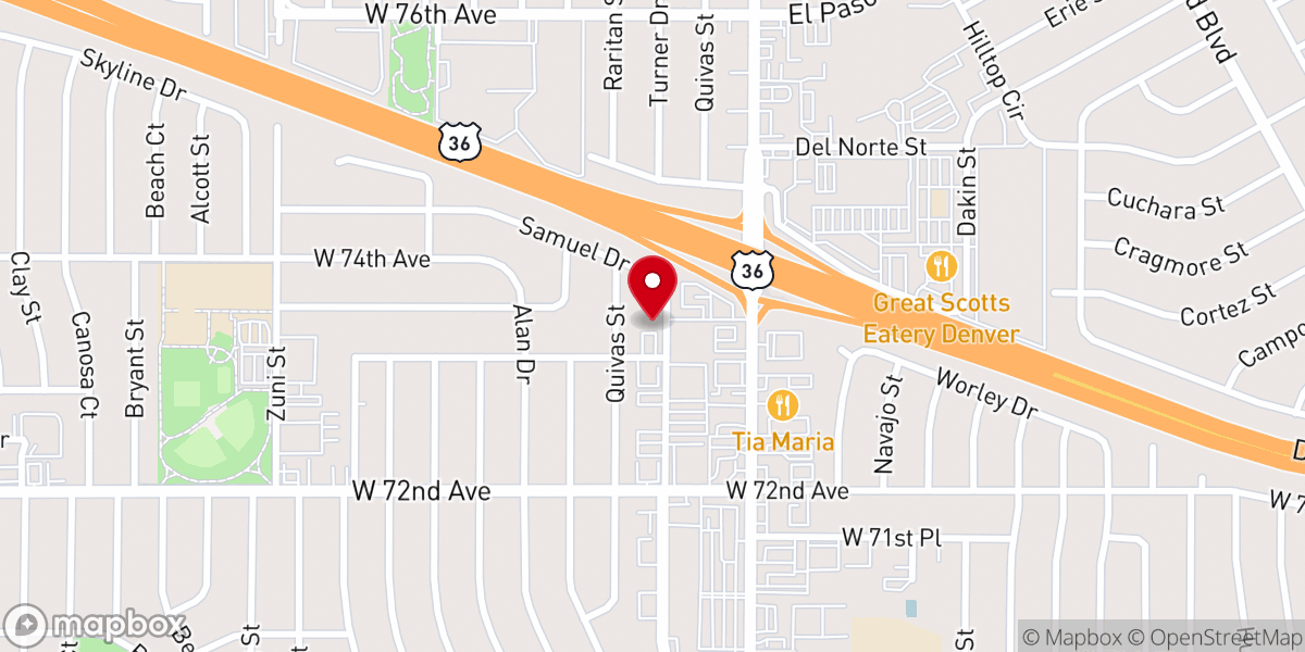 Map showing location of Rocky Mountain Synod ELCA