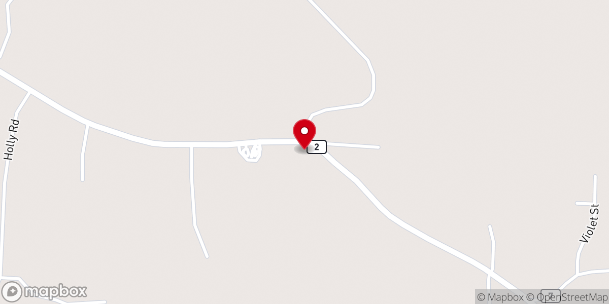 Map showing location of Mt Olive Missionary Baptist Church